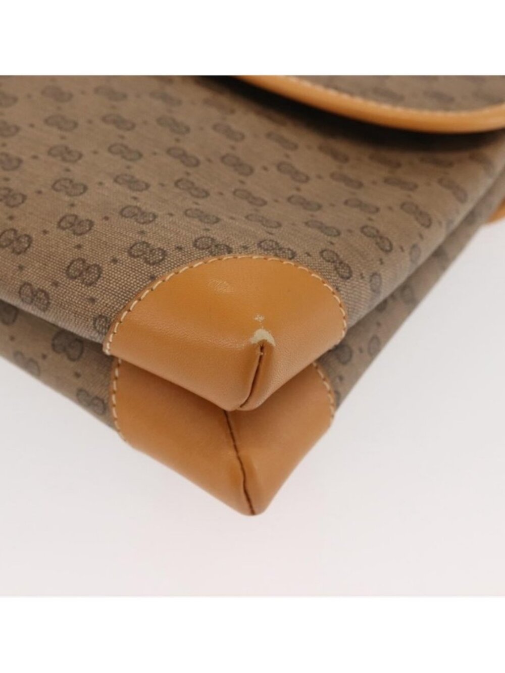 Authentic GUCCI Micro GG Supreme Shoulder Bag PVC Beige Gold 007 92 5548 - Picture 5 of 16